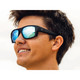 product variation OPTIC NERVE Caddo Matte Gray Tortuga Sunglasses with Hydroglare Polarized Smoke Lens Ice Blue Mirror (22873) image