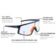 product variation OPTIC NERVE Unisex Gravel Cat Matte Black Frame with Photochromic Lens Red Mirror Sunglasses (22843) image
