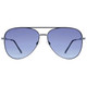 product variation OPTIC NERVE Unisex Flatscreen Shiny Gunmetal Frame with Polarized Gradient Smoke Lens Sunglasses (22825) image