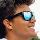 product variation OPTIC NERVE Kingfish Matte Black Sunglasses with Hydroglare Polarized Smoke Lens Ice Blue Mirror (22877) image