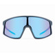 product variation OPTIC NERVE Unisex Stone Cat Matte Aluminum Gray Frame with HYDROGLARE Polarized Smoke Lens Ice Blue Mirror Sunglasses (22880) image
