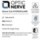 product variation OPTIC NERVE Unisex Stone Cat Matte Aluminum Gray Frame with HYDROGLARE Polarized Smoke Lens Ice Blue Mirror Sunglasses (22880) image
