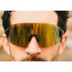 product variation OPTIC NERVE FixieBLAST Matte Black with Brown Lens Gold Mirror Sunglasses (22802) image