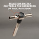 product variation Ratcheting T-Way Wrench with Locking Hex Drive image