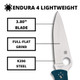 product variation SPYDERCO Endura 4 Blue FRN Folding Knife (C10FPK390) image