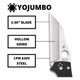 product variation SPYDERCO YoJumbo 3.98in PlainEdge G-10 Black Folding Knife (C253GP) image