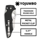 product variation SPYDERCO YoJumbo 3.98in PlainEdge G-10 Black Folding Knife (C253GP) image