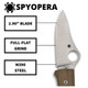 product variation SPYDERCO SpyOpera Brown PlainEdge Folding Knife (C255CMP) image