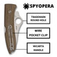 product variation SPYDERCO SpyOpera Brown PlainEdge Folding Knife (C255CMP) image
