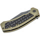 product variation KERSHAW Faultline 3in Black/Green Folding Knife (8760) image
