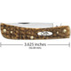 product variation CASE XX Sod Buster Jr Amber Bone Peach Seed Jig Amber Bone Stainless Steel Pocket Knife (00245) image