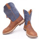 product variation Open Box (Great condition, limited use): TWISTED X Men's 11" UltraLite X™ Work Boot, Color: Mocha & Denim, Size: 12, Width: EE (MULN004-EE-12) image