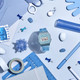 product variation CASIO POP Collection Blue Translucent Digital Sport Watch (F91WS-2) image