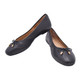 product variation Open Box (Great condition, limited use): FITFLOP Delicato Bow Soft Leather Ballet Flats, Color: Black, Size: 11 (HX8-001-090) image