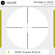 product variation HAWKE Vantage 4-12x50 30/30 Duplex Reticle Riflescope w/ Match Mount 1in Medium Weaver Scope Rings and GRITR Microfibre (14150+22113+GRIT-MF) image