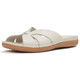 product variation Open Box (Damaged package): FITFLOP Solay Waterproof-Leather Woven Slides, Color: Cream, Size: 10 (A6A-477-080) image