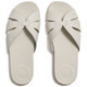 product variation Open Box (Damaged package): FITFLOP Solay Waterproof-Leather Woven Slides, Color: Cream, Size: 10 (A6A-477-080) image