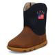 product variation TWISTED X Infant's Driving Moc Mocha/Navy/American Flag Boots (ICA0052) image