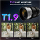 product variation SIRUI IronStar T1.9 35mm Focal Length Blue Flare EF/PL Mount Full-Frame Anamorphic Cine Lens (IRON-35-B) image
