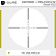 product variation HAWKE Vantage 3-9x40 AO Mil Dot Reticle Riflescope w/ Match Mount 1in Medium Weaver Scope Rings and GRITR Microfibre (14123+22113+GRIT-MF) image