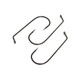 product variation GAMAKATSU 25-Pack Jig 60 Round Bend Light Wire Flat Eye Size 3/0 NS Black Hooks (61413-25) image