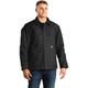 product variation Berne CH416 Heritage Black insulated chore coat with knit cuffs and brass zipper  image