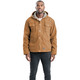 product variation Berne HJ57 brown duck vintage washed hooded jacket with sherpa lined body image