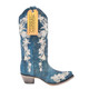 product variation Open Box (Great condition, limited use): CORRAL Ld Navy Blue Studs & Floral Embroidery & Crystals, Size: 8.5, Width: M image