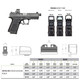 product variation NIGHT FISION Optics Ready Stealth Night Sight Set for Glock 17/19/34 w/ DPP/509T/Acro (GLK-001-469-494-OGZG) image
