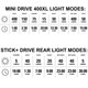 product variation LEZYNE Mini Drive 400XL And Stick+ Drive Black/Black LED Light Pair (1-LED-24P-V804) image
