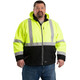 product variation BERNE Men's Hi Vis Class 3 Yellow Hooded Softshell Jacket (HVJS206YW) image