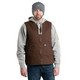 product variation Berne VW531 Bark sherpa-lined washed duck V-neck vest with large patch pockets image