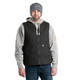 product variation Berne VW531 Black sherpa-lined washed duck V-neck vest with large patch pockets image