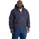 product variation Berne HJ375 navy Heartland washed duck hooded work jacket with knit storm cuffs image
