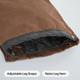 product variation BERNE Men's Highland Washed Duck Insulated Bark Outer Pants (P966BB) image