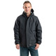 product variation Berne RJ27 black waterproof insulated storm jacket with taped seams and rain hood image