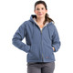 product variation Berne WHJ43 Steel Blue women's Softstone duck sherpa-lined hooded work jacket image