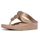 product variation Open Box (Damaged package): FITFLOP Fino Beadie-Button Metallic Toe-Post Sandals, Color: Metallic Classic Beige, Size: 10 (IU1-C90-080) image