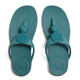 product variation Open Box (Damaged package): FITFLOP Solay Glossy-Disc Toe-Post Sandals, Color: Teal, Size: 10 (A5W-053-080) image