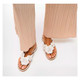 product variation Open Box (Damaged package): FITFLOP Gracie Flower Leather Flip-Flops Sandals, Color: Urban White, Size: 8 (A4A-194-060) image