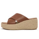 product variation Open Box (Damaged package): FITFLOP Platfforms Espadrille Leather Wedge Cross Slides, Color: Deep Tan, Size: 10 (A5K-C15-080) image