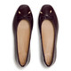product variation Open Box (Damaged package): FITFLOP Delicato Bow Textured Patent-Leather Ballet Flats, Color: Cherry, Size: 9 (A0K-D69-070) image