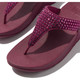 product variation Open Box (Damaged package): FITFLOP Lulu Maxi-Crystal Toe-Post Sandals, Color: Ruby, Size: 9 (B1B-288-070) image