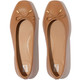 product variation Open Box (Damaged package): FITFLOP Delicato Bow Soft Leather Ballet Flats, Color: Desert Tan, Size: 11 (HX8-A69-090) image