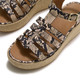 product variation FITFLOP Women's Platfform Snake Espadrille Fisherman Hazy Taupe/Black Sandals (A9J-E37) image