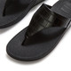 product variation FITFLOP Women's Lulu Crocodile Toe-Post All Black Sandals (A9S-090) image