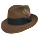product variation STETSON Men's Saxon Walnut Fur Felt Fedora Hat (TFSAXN-022075) image
