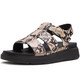 product variation FITFLOP Women's Gen-FF Snake Hazy Taupe/Black Fisherman Sandals (ABF-E37) image