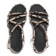 product variation FITFLOP Women's Gracie Snake Hazy Taupe/Black Sandals (ABH-E37) image