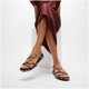 product variation FITFLOP Women's Gracie Snake Hazy Taupe/Black Sandals (ABH-E37) image